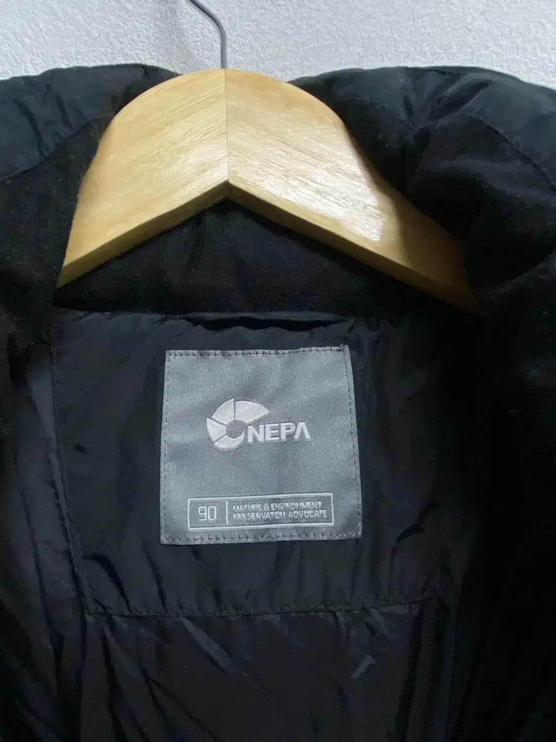 NEPA 네파 블랙 덕다운 롱패딩 90 상품이미지6