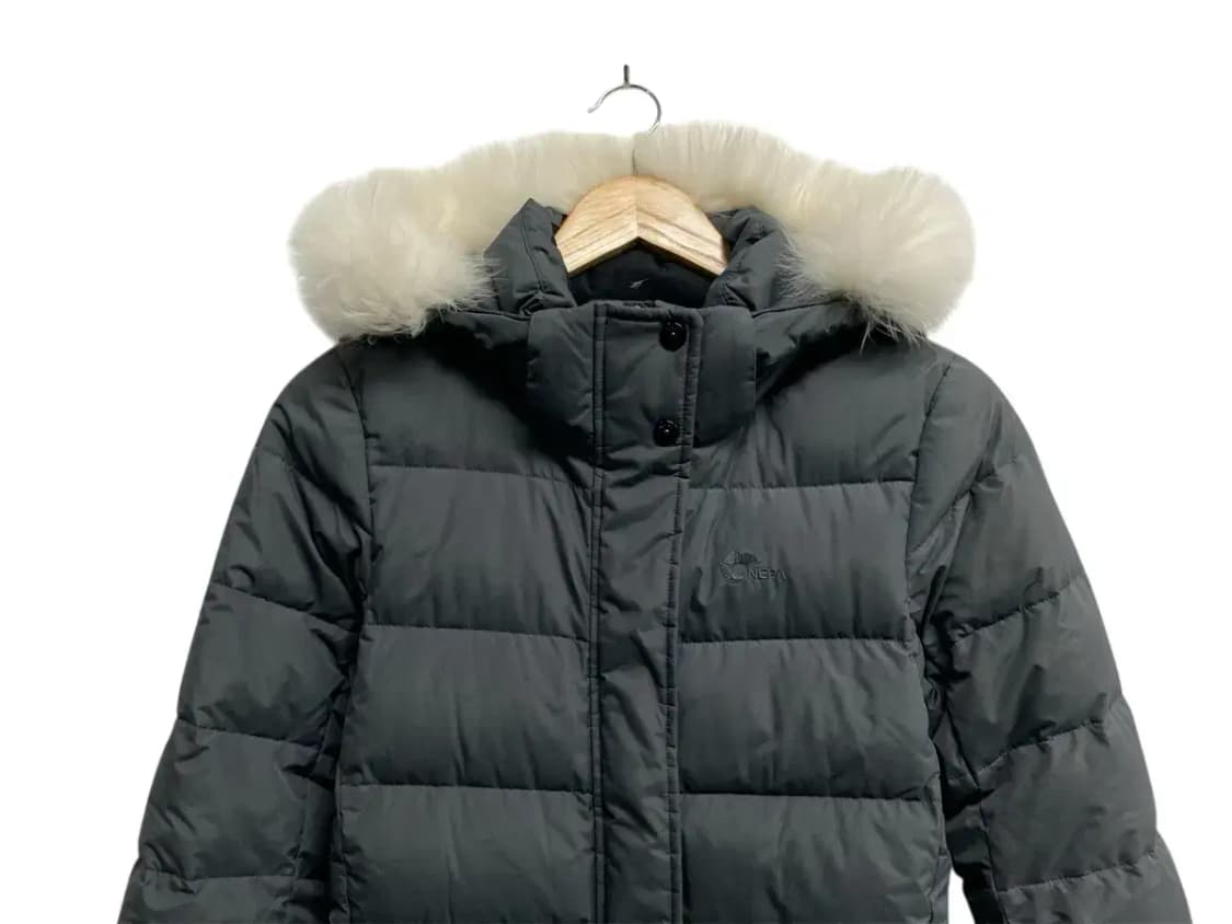 NEPA 네파 여우털 진그레이 롱패딩 85 상품이미지2