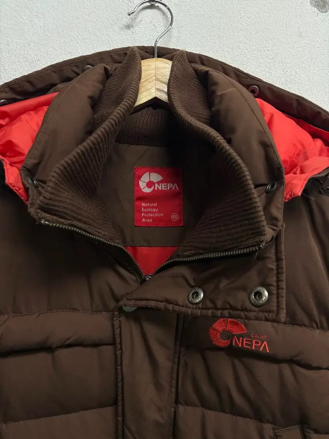 NEPA 네파 브라운 덕다운 패딩 95 M 상품이미지5