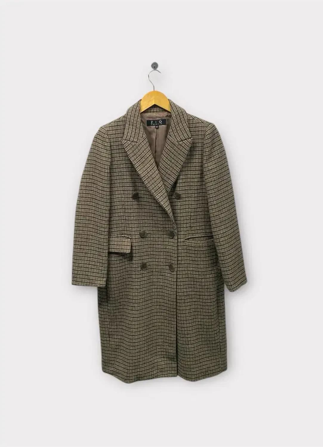 지오송지오 울 체크 더블코트 66 상품이미지1