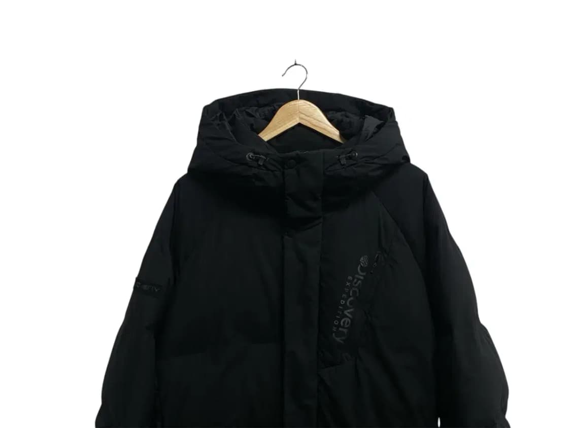 디스커버리 로고 블랙 롱패딩 110 상품이미지2