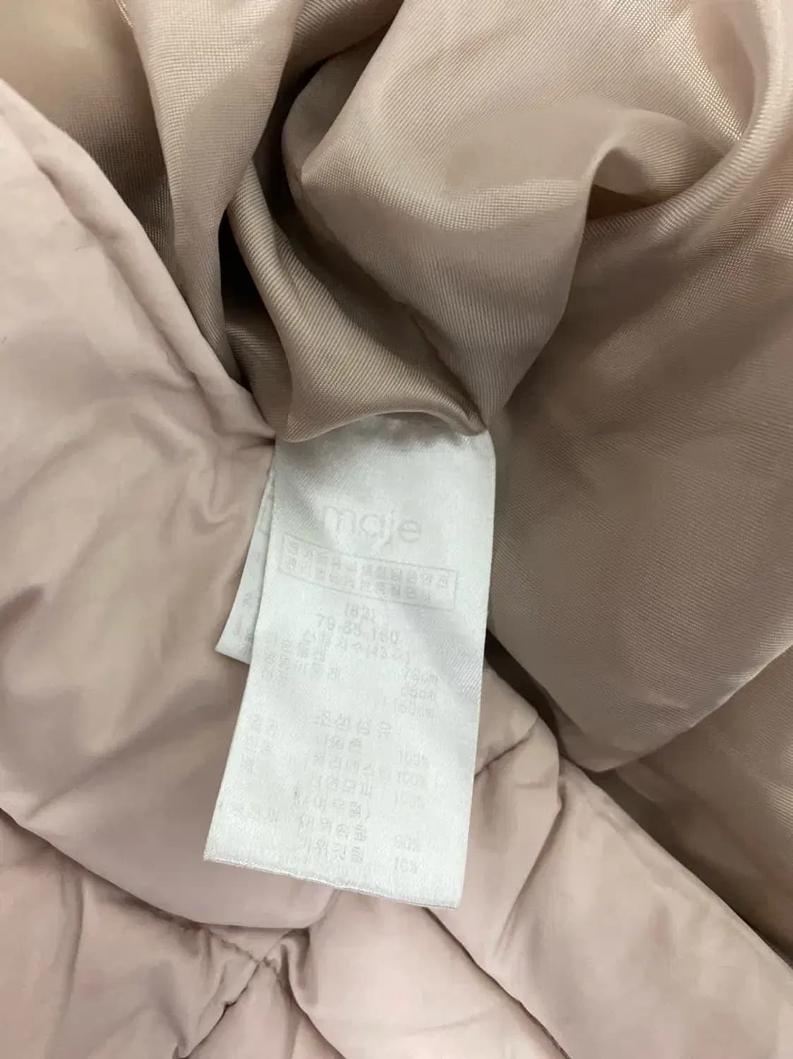 마쥬 maje 폭스퍼 구스패딩 코트 S 상품이미지7