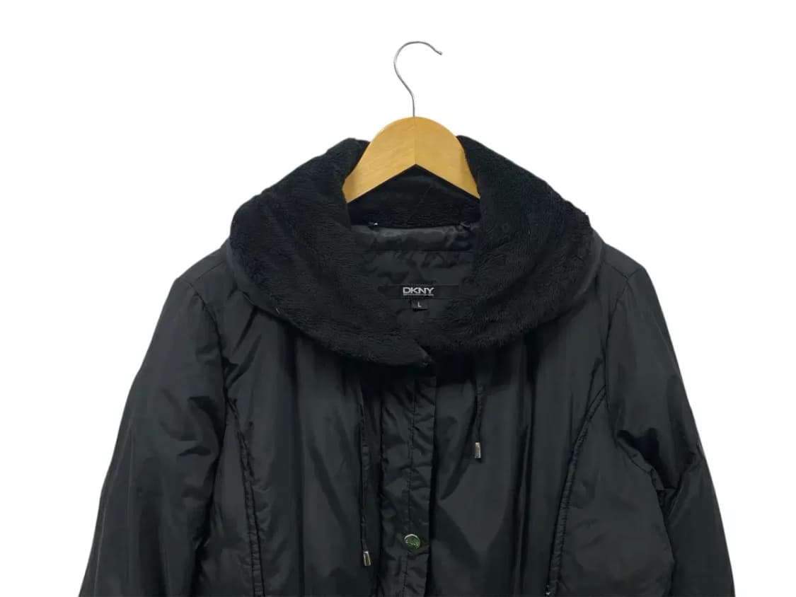 DKNY 블랙 덕다운 코트 패딩 L 상품이미지2