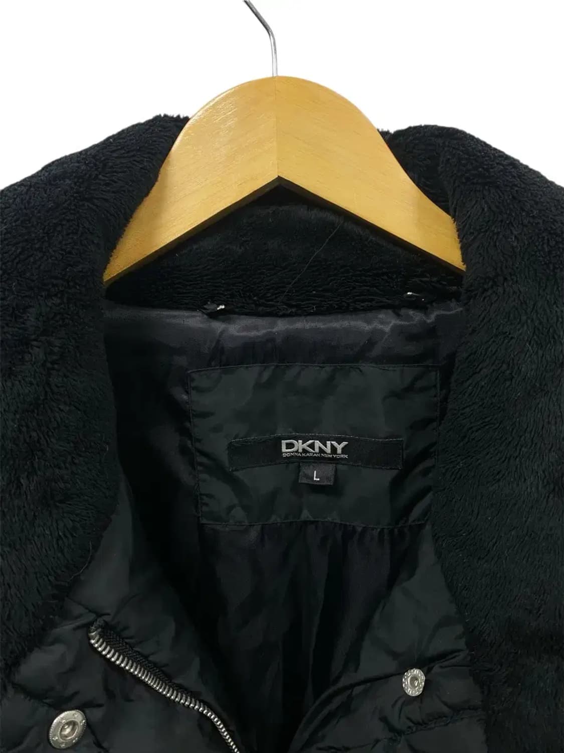 DKNY 블랙 덕다운 코트 패딩 L 상품이미지4