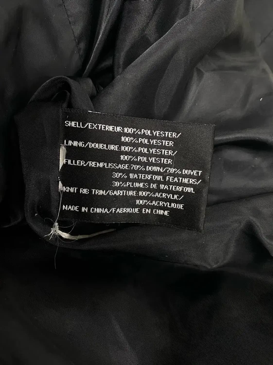 DKNY 블랙 덕다운 코트 패딩 L 상품이미지5