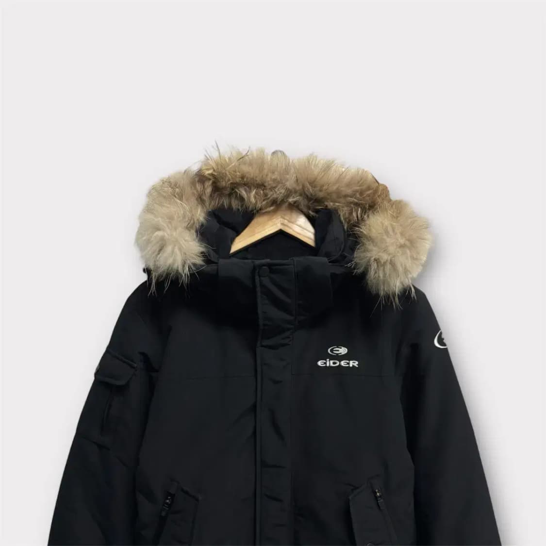 아이더 Eider 블랙 구스 숏패딩 S 상품이미지2