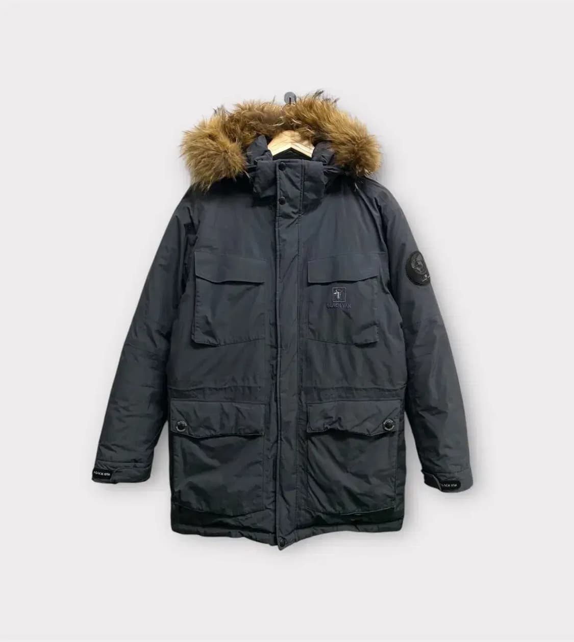 블랙야크 그레이 구스패딩 L 상품이미지1