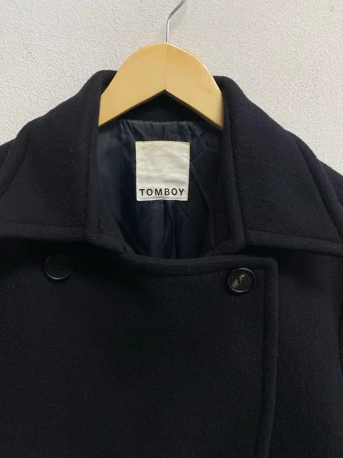 톰보이 블랙 코트 free 상품이미지4