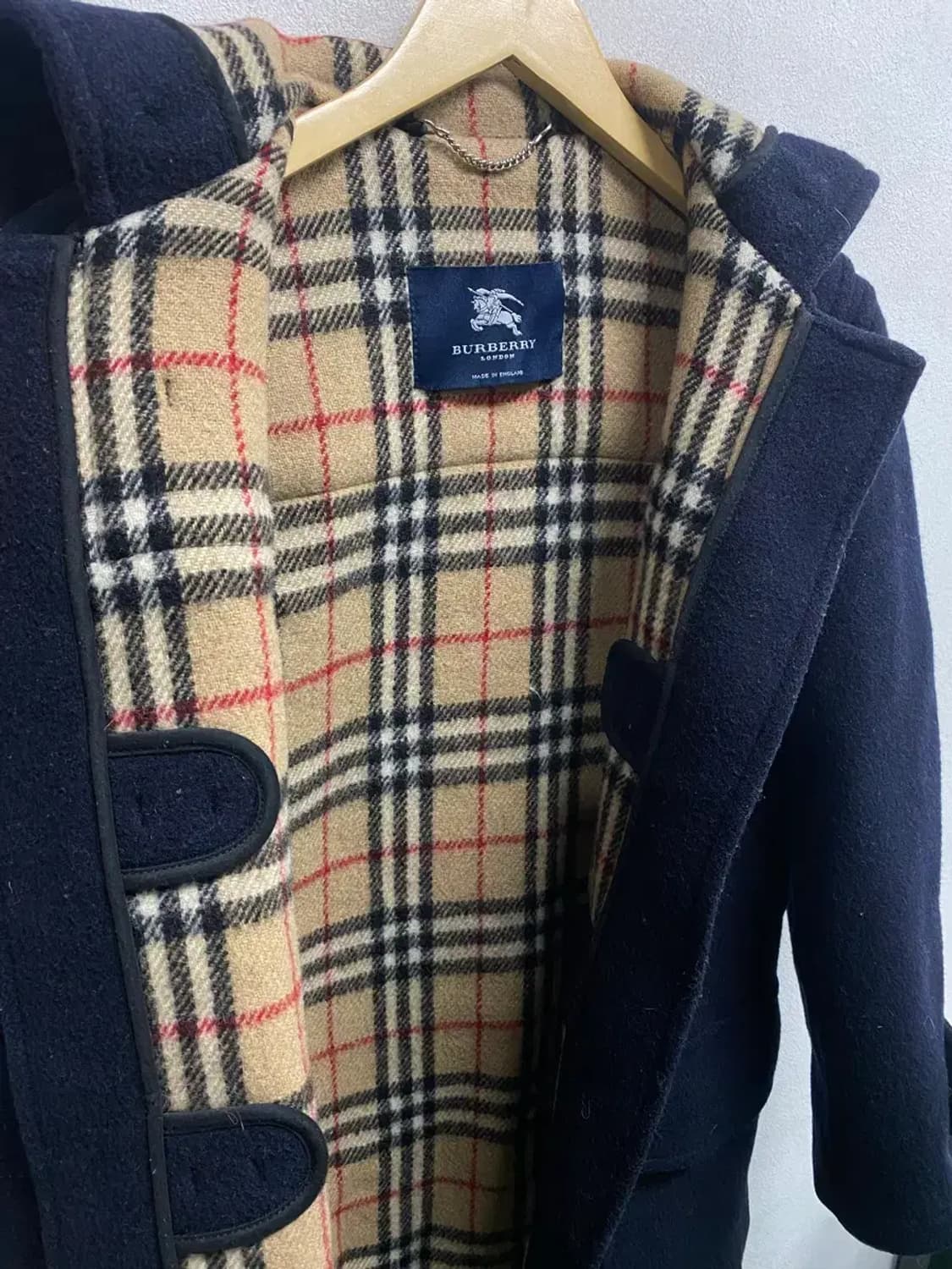 버버리 울 더플 코트 M-L 상품이미지6