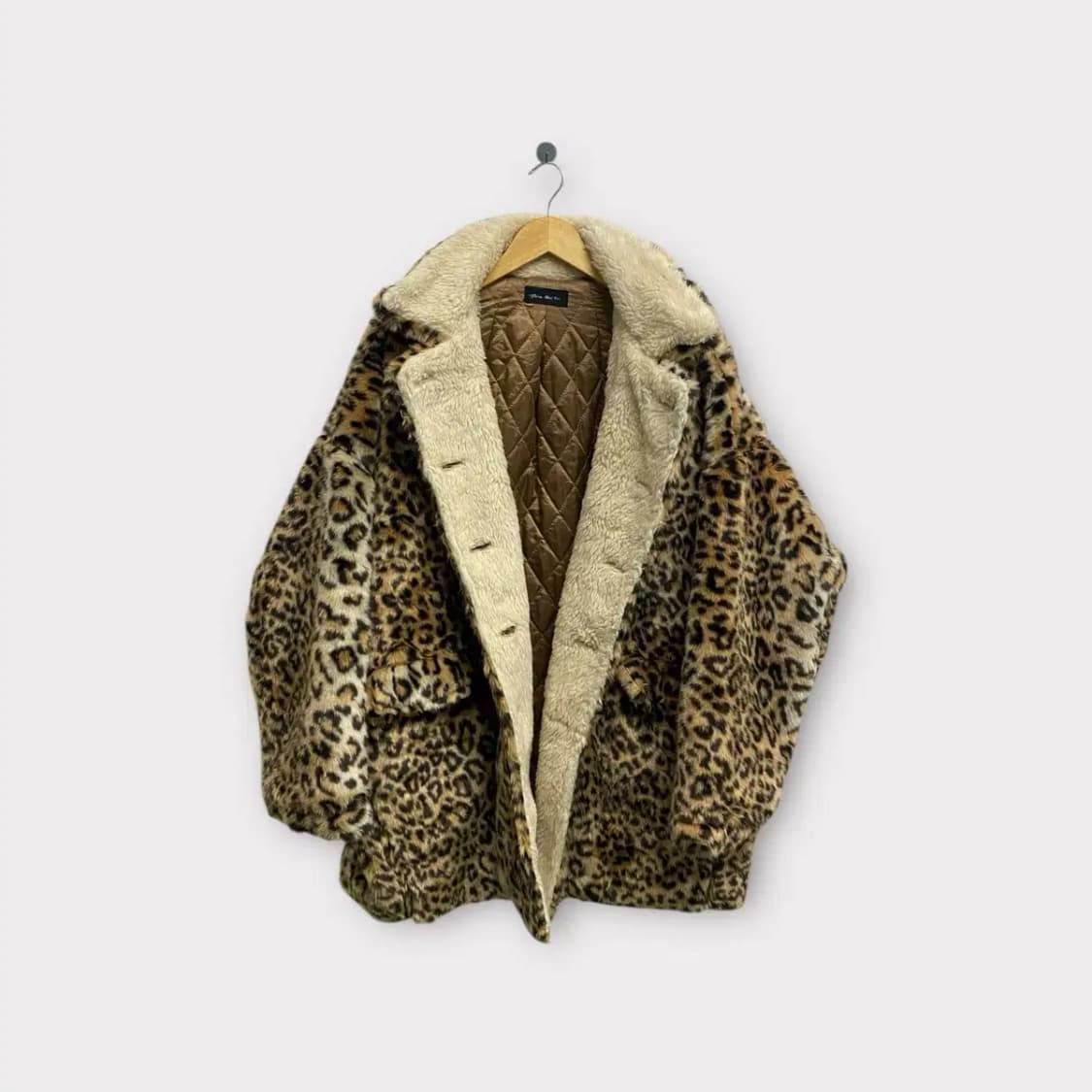 제인버킨 호피 레오파드 퍼 코트 free 상품이미지4