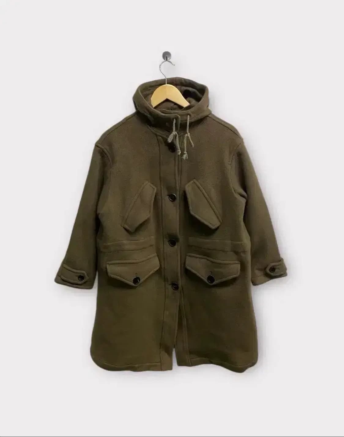 스튜디오 톰보이 울 후드 코트 free 상품이미지1