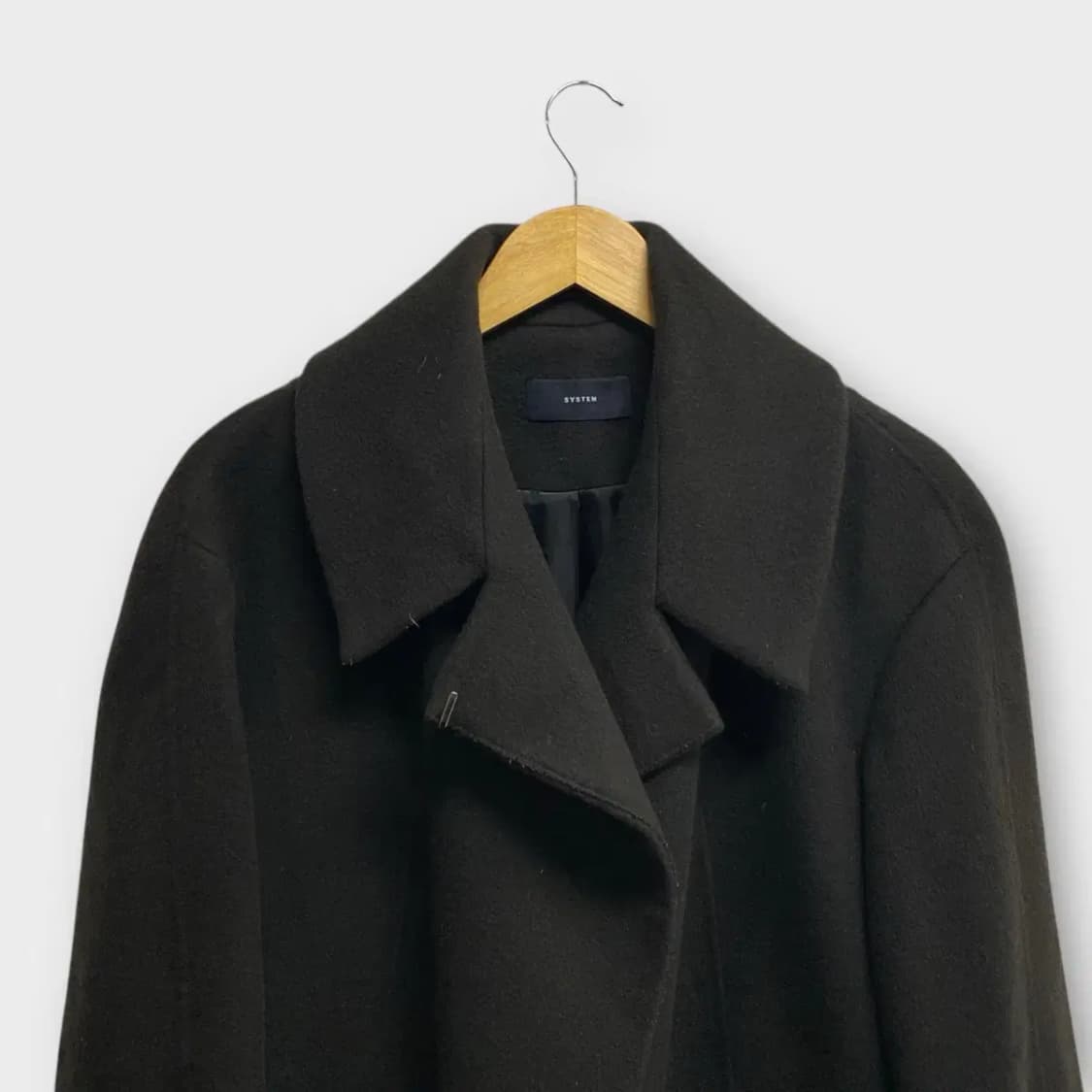 시스템 캐시미어 함유 오버핏 코트 M-L 상품이미지2