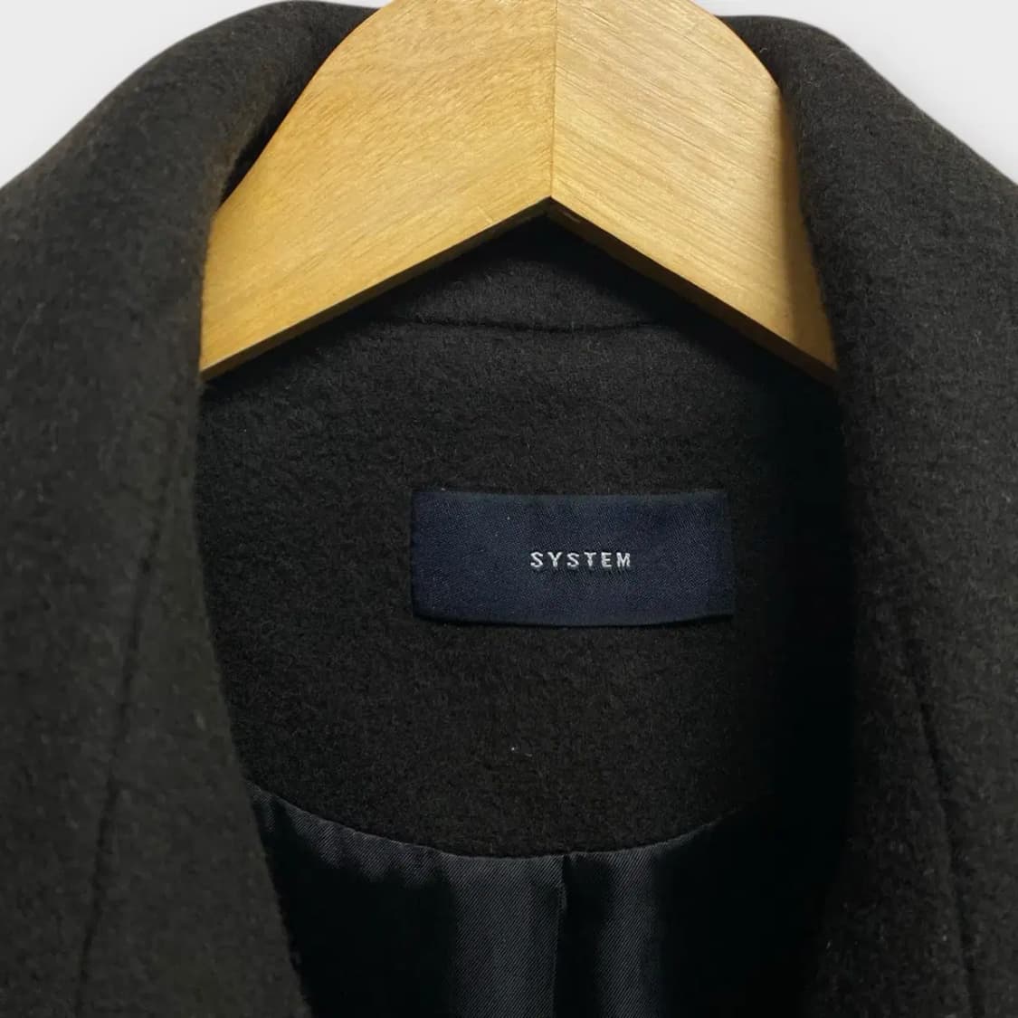 시스템 캐시미어 함유 오버핏 코트 M-L 상품이미지4