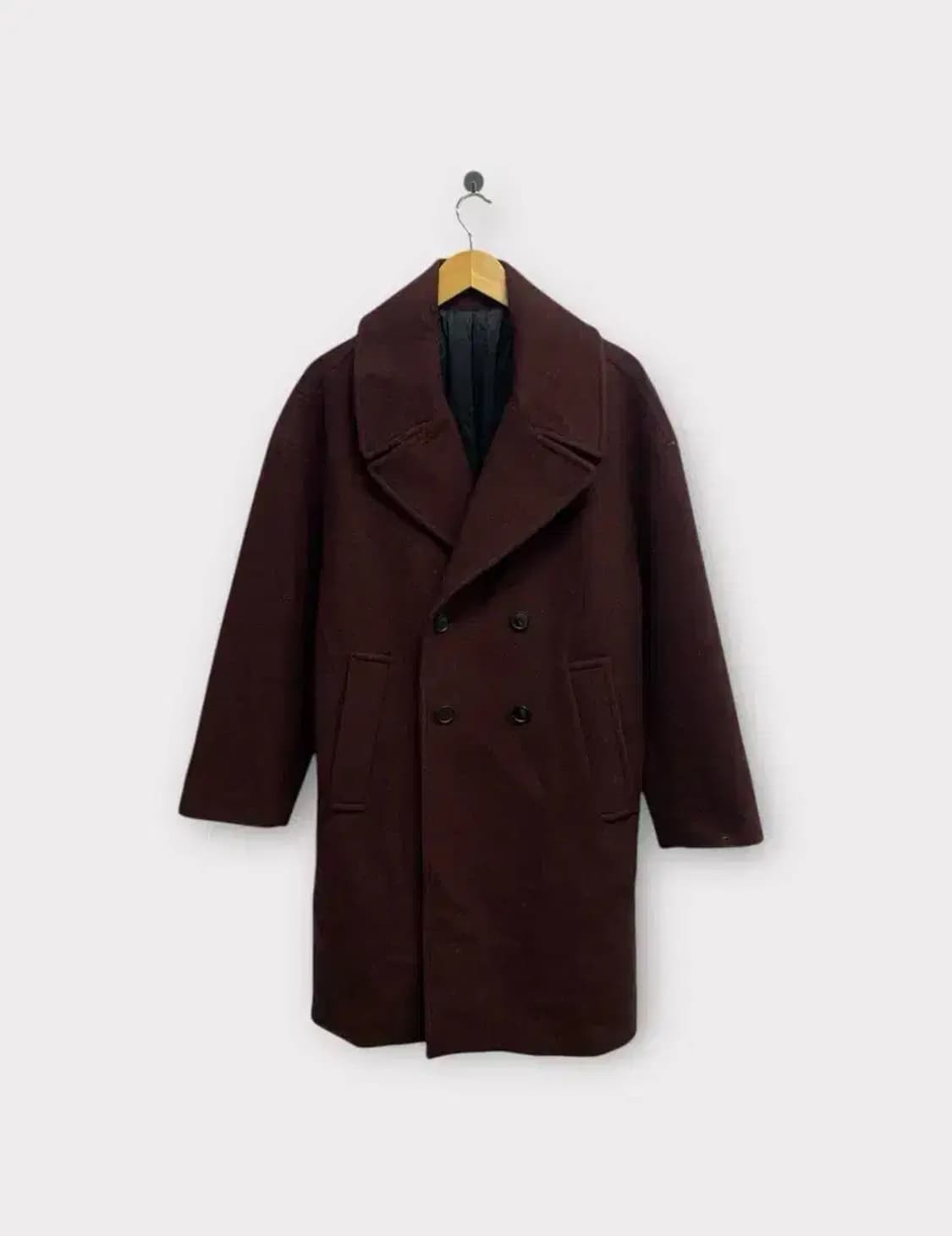 메종미네드 캐시미어 블렌드 버건디 코트 S-L 상품이미지1