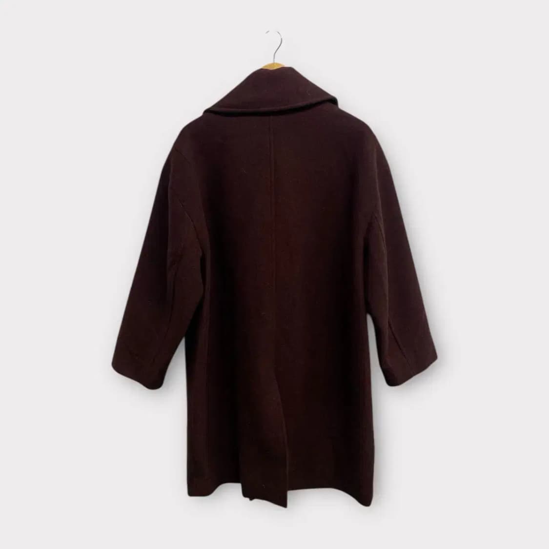 메종미네드 캐시미어 블렌드 버건디 코트 S-L 상품이미지3
