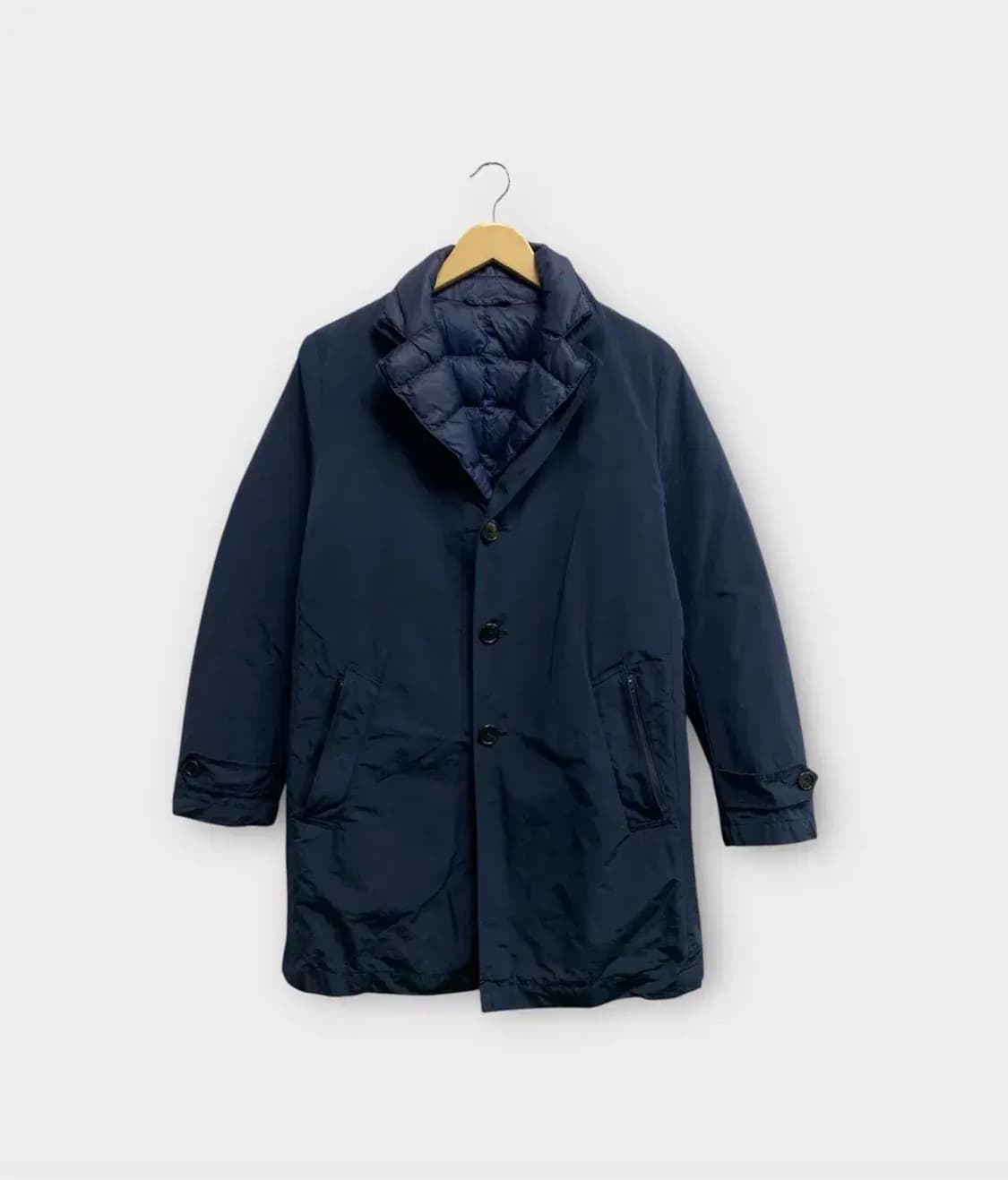 헤지스 네이비 구스패딩 코트 95 상품이미지1