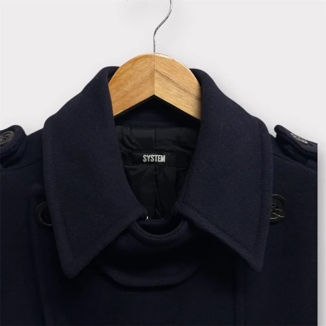 시스템 SYSTEM 더블 네이비 코트 95 상품이미지4