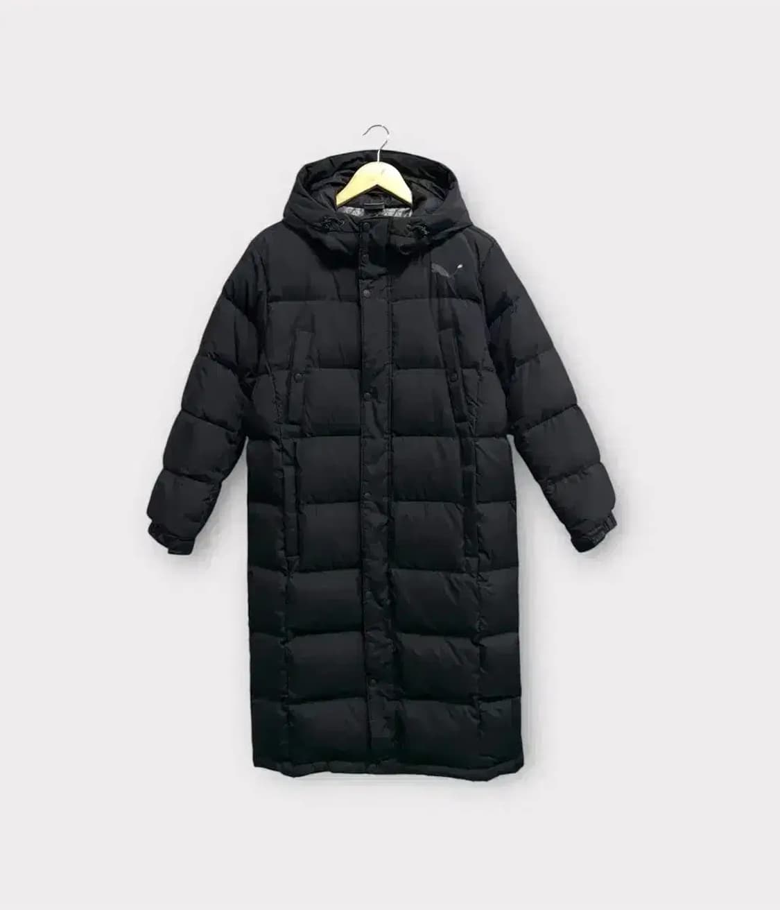 푸마 블랙 덕 다운 롱패딩 S 상품이미지1