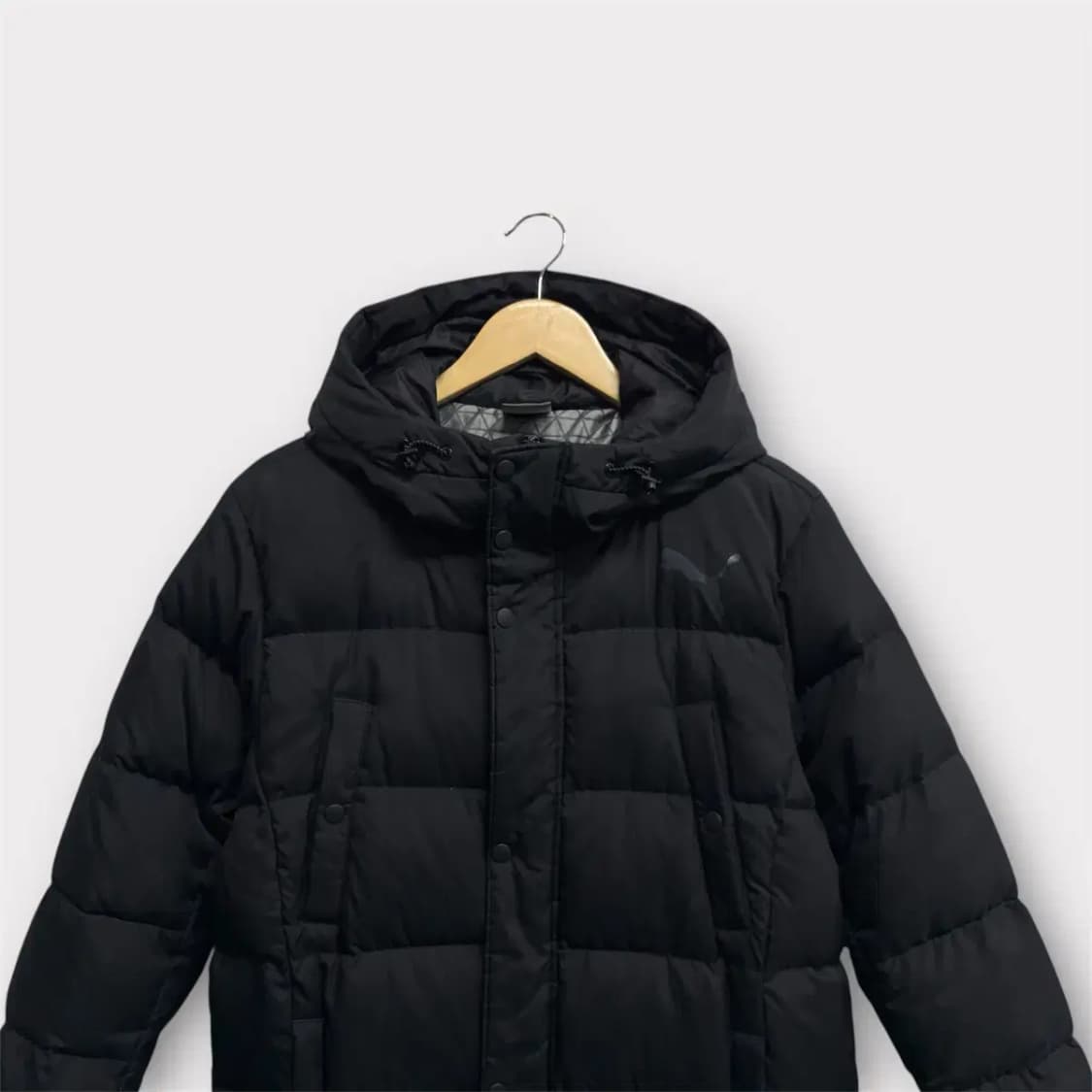 푸마 블랙 덕 다운 롱패딩 S 상품이미지2