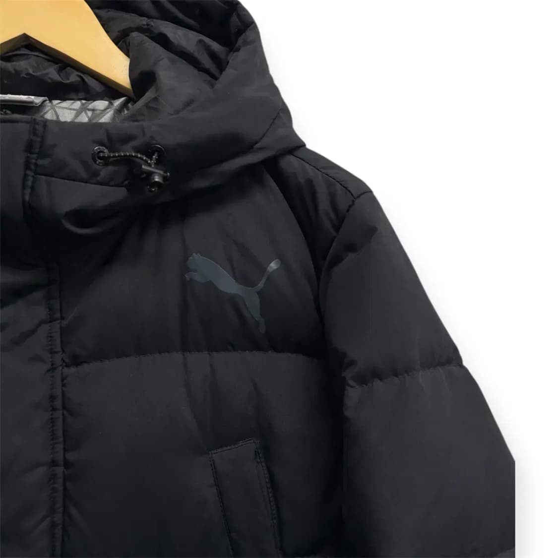 푸마 블랙 덕 다운 롱패딩 S 상품이미지4