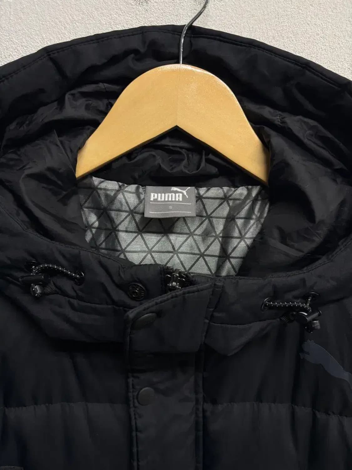 푸마 블랙 덕 다운 롱패딩 S 상품이미지6