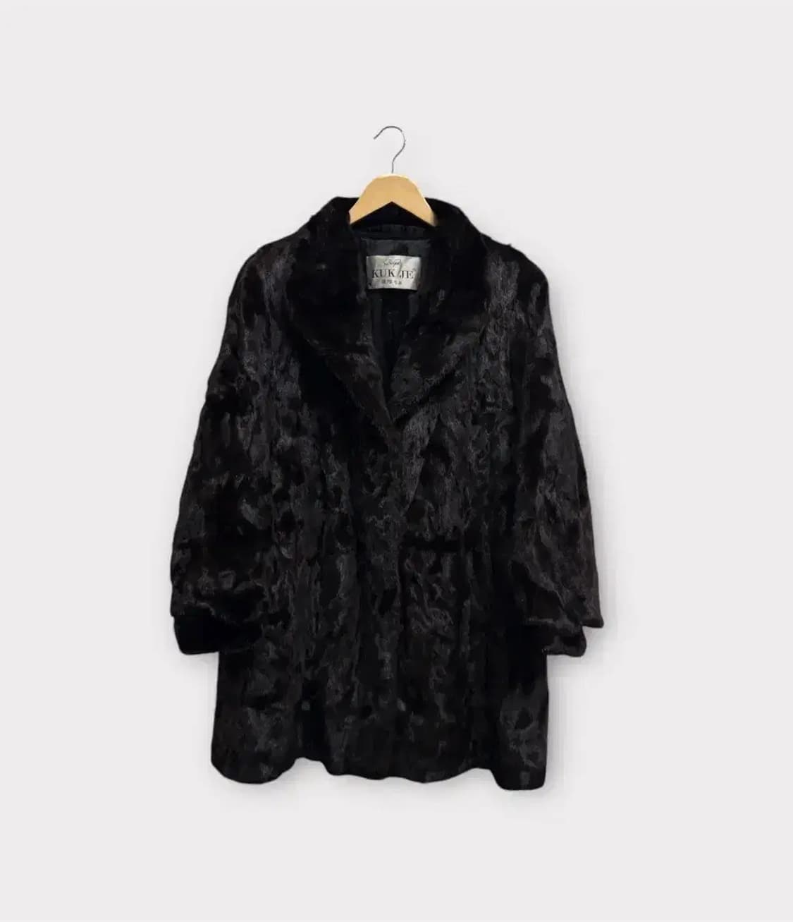국제모피 (KUKJE) 블랙그라마 통밍크 코트 88 free 상품이미지1