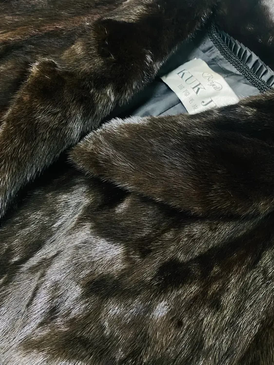 국제모피 (KUKJE) 블랙그라마 통밍크 코트 88 free 상품이미지2