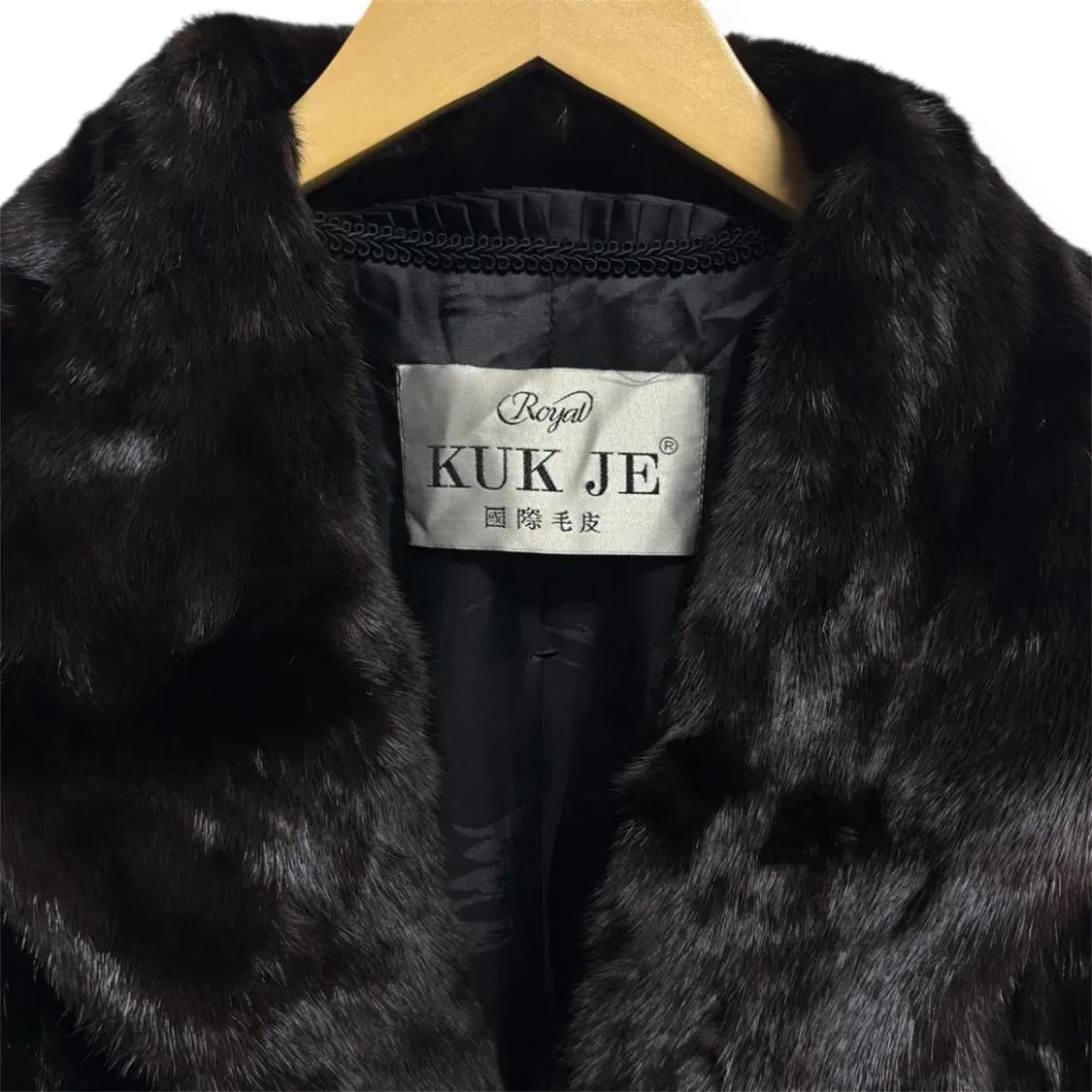 국제모피 (KUKJE) 블랙그라마 통밍크 코트 88 free 상품이미지5