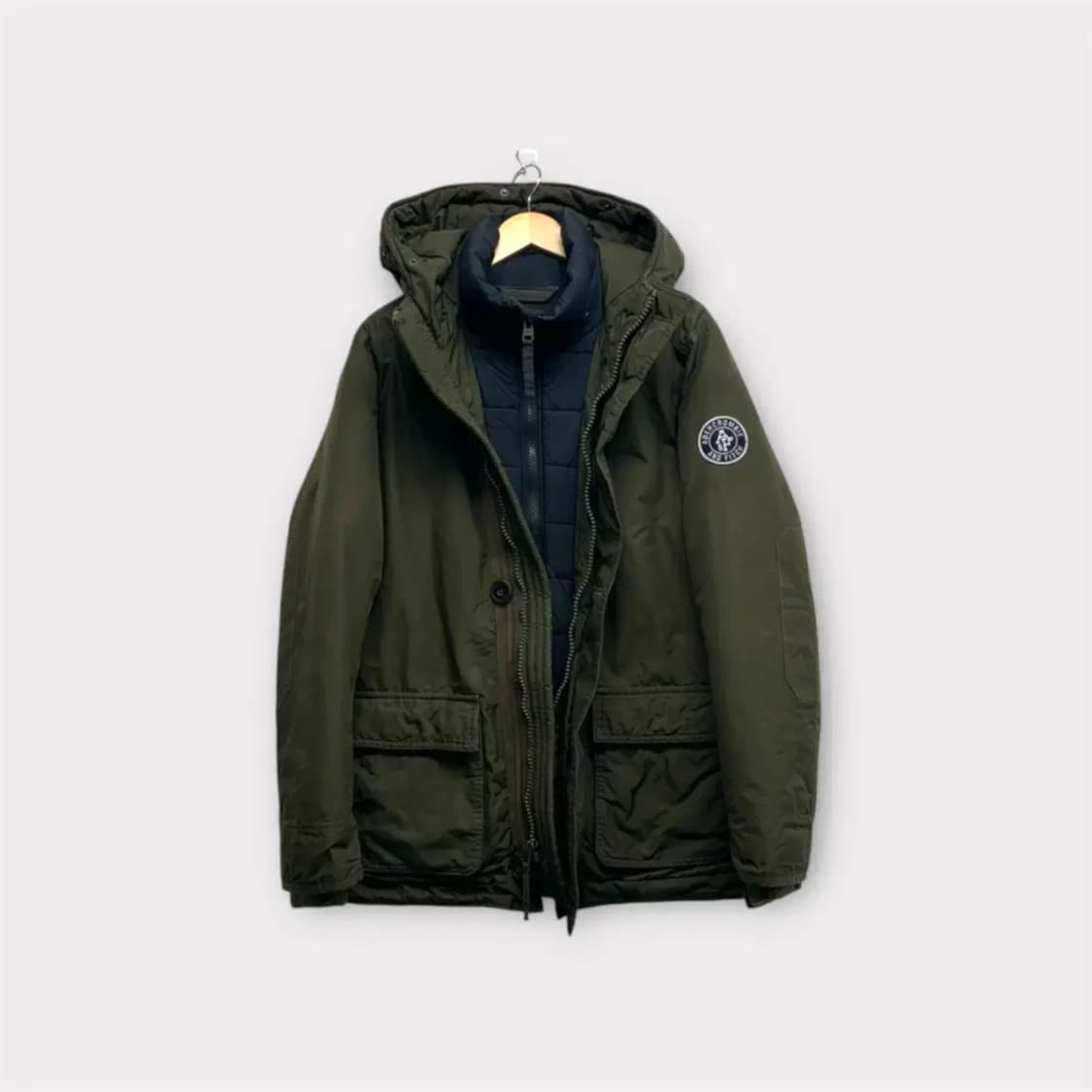 아베크롬비 카키 야상 패딩 점퍼 L 상품이미지3