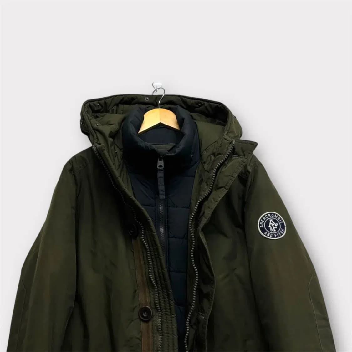 아베크롬비 카키 야상 패딩 점퍼 L 상품이미지4