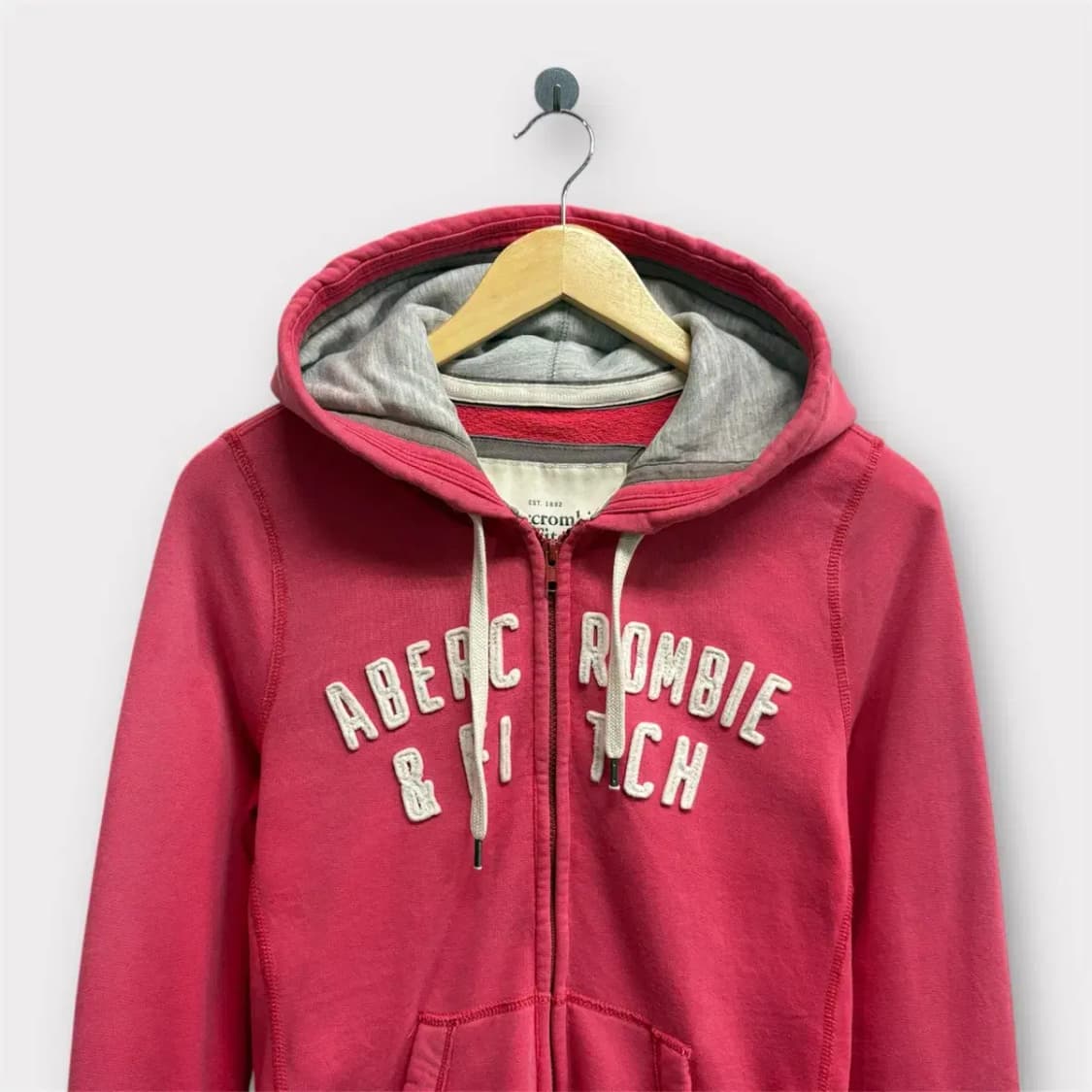 아베크롬비 핑크 후드집업 M 상품이미지2