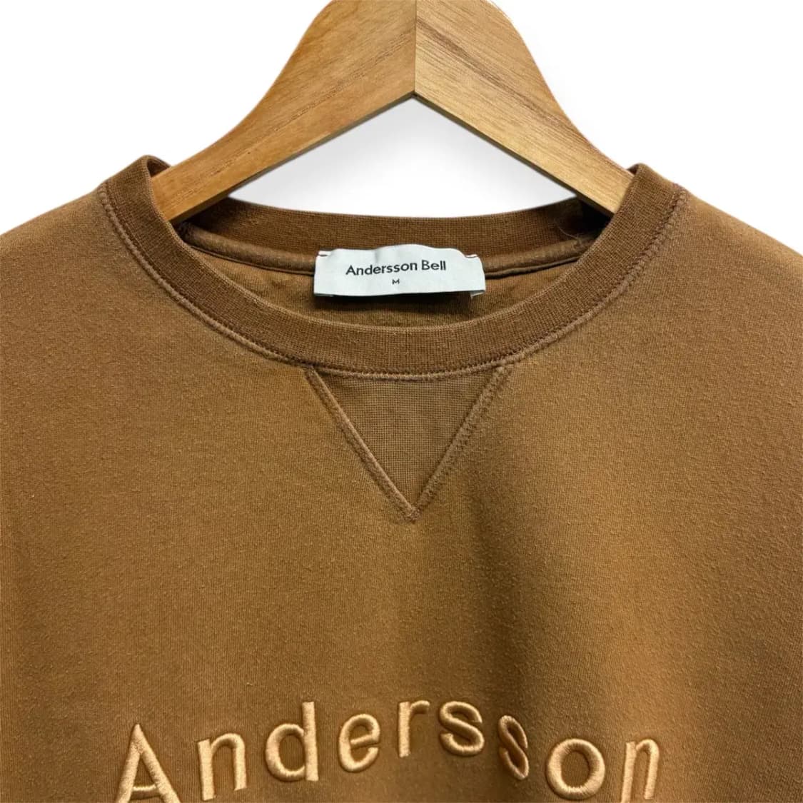 앤더슨벨 빅로고 기모 스웻셔츠 맨투맨 M 상품이미지3