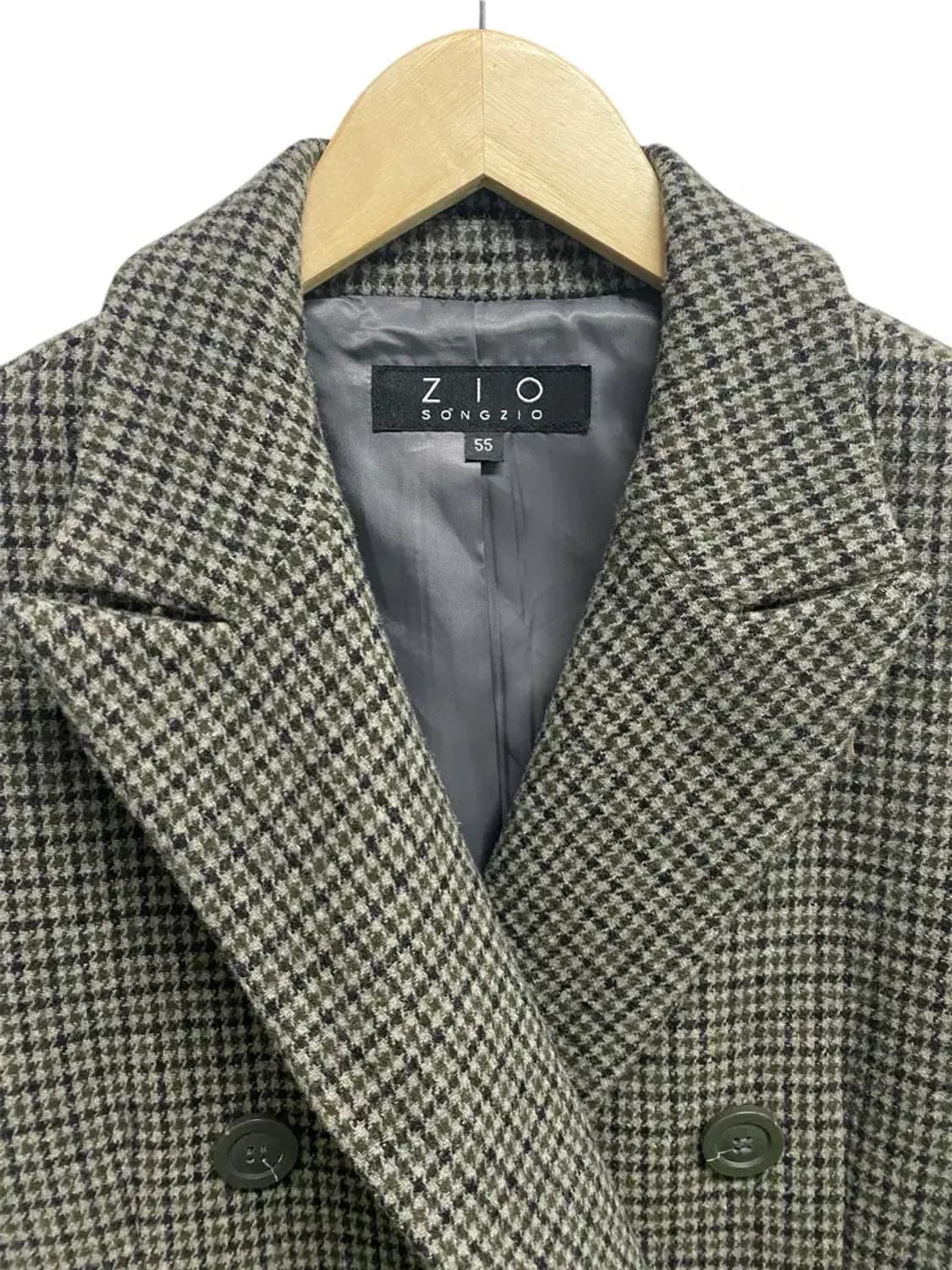 지오송지오 체크 더블코트 55 상품이미지4