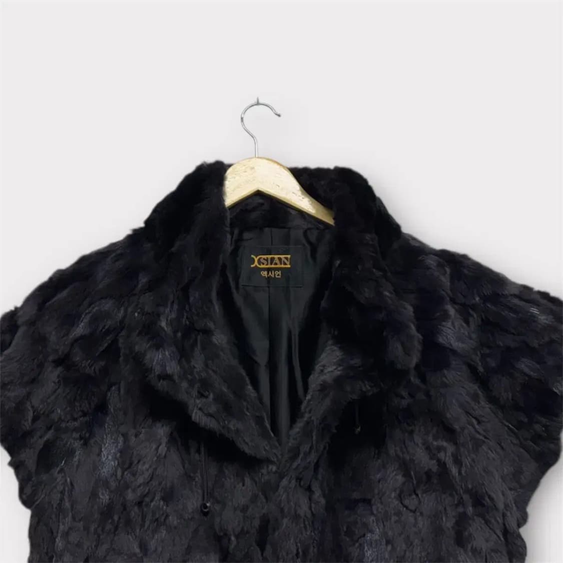 엑시언 천연모피 100% 털베스트 S 상품이미지2