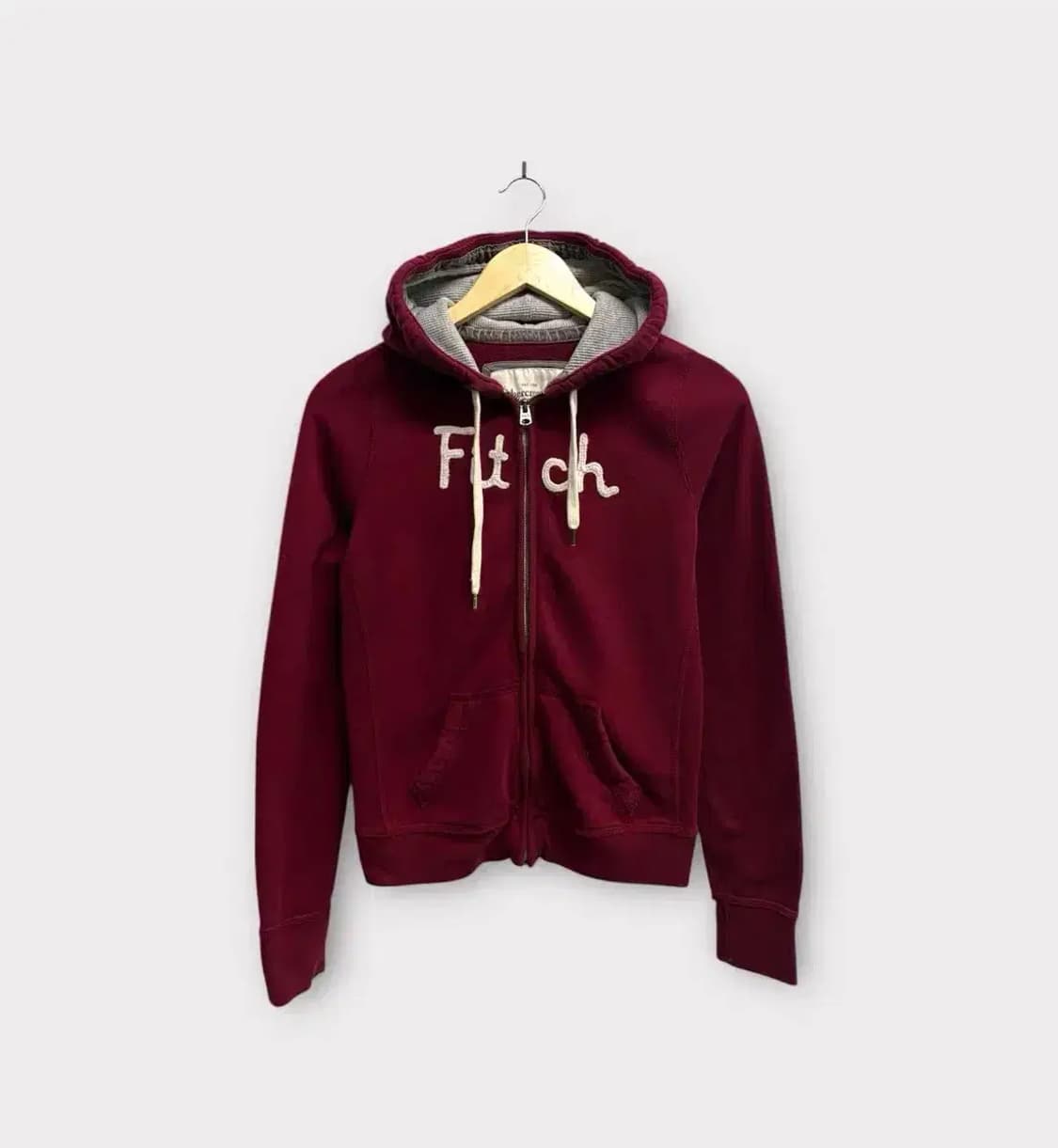 아베크롬비 버건디 후드집업 M 상품이미지1
