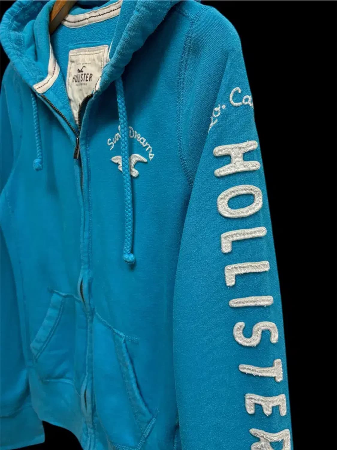 홀리스터 블루 후드집업 M 상품이미지2