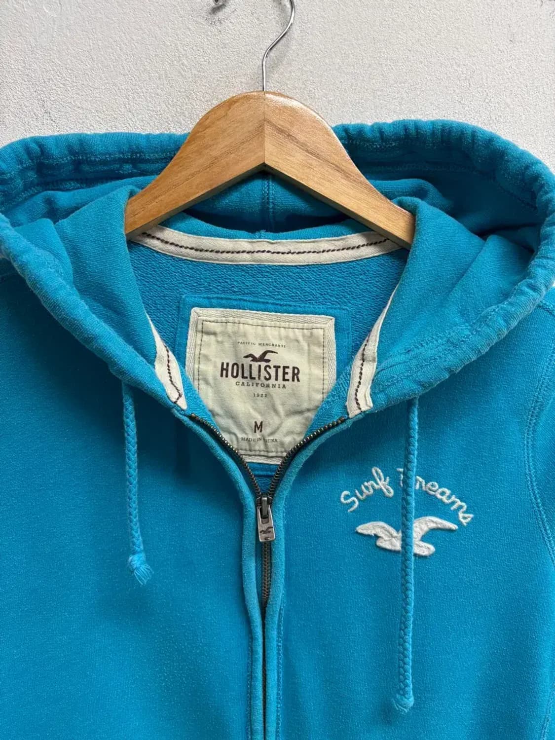 홀리스터 블루 후드집업 M 상품이미지5
