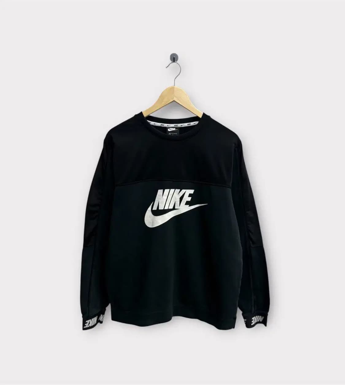 나이키 로고 블랙 스웻 맨투맨 L 상품이미지1