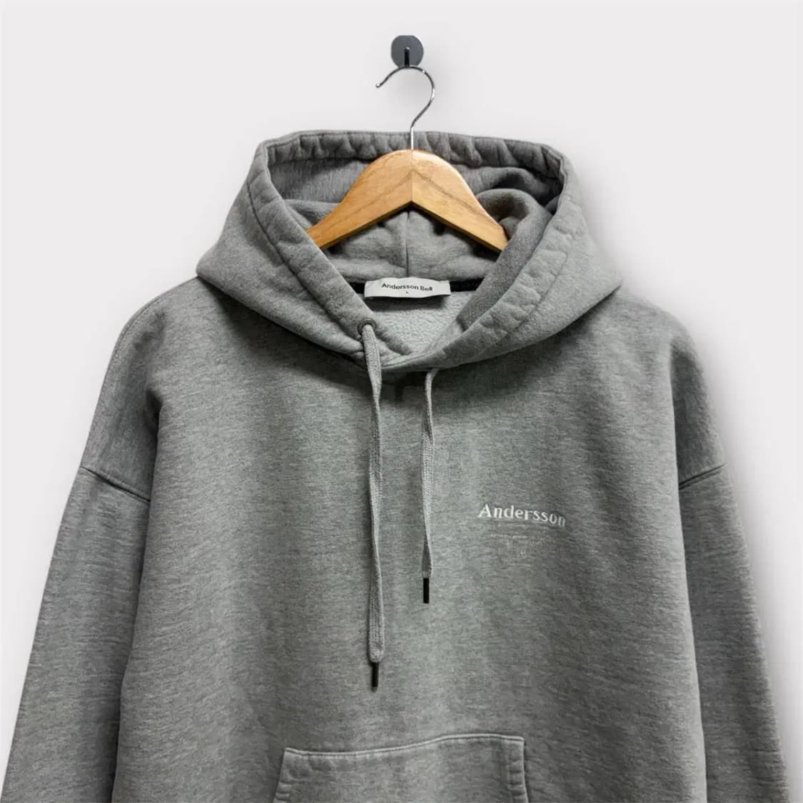 앤더슨벨 그레이 기모 후드티 L 상품이미지4