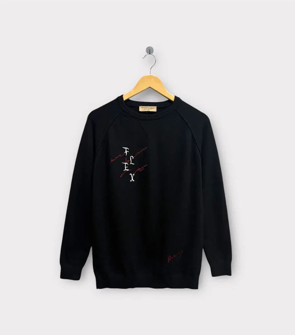 버버리 블랙 라운드 니트 M 상품이미지1