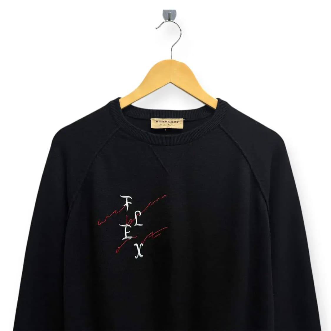 버버리 블랙 라운드 니트 M 상품이미지2