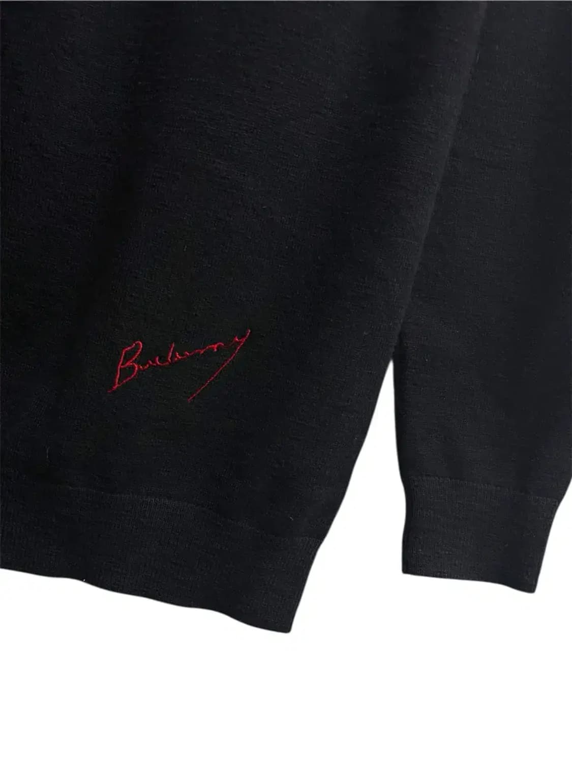 버버리 블랙 라운드 니트 M 상품이미지3