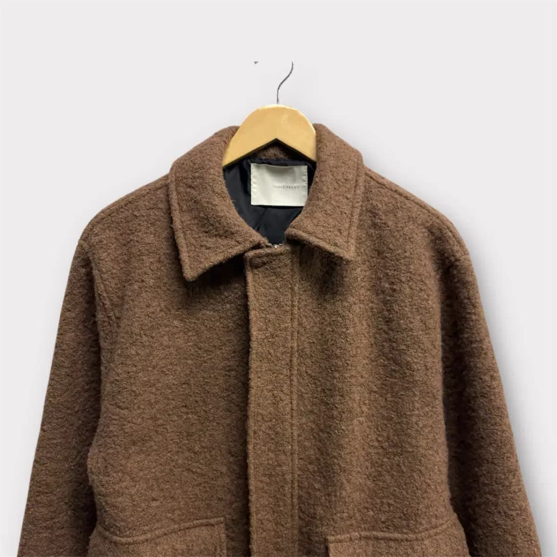 앤드모어 투포켓 브라운 모직 블루종 M 상품이미지2