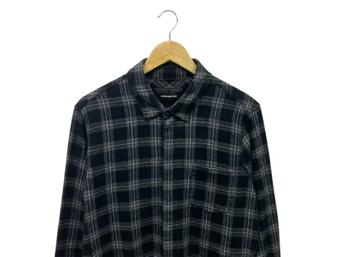 앤더슨벨 체크 플란넬 셔츠  free 상품이미지2