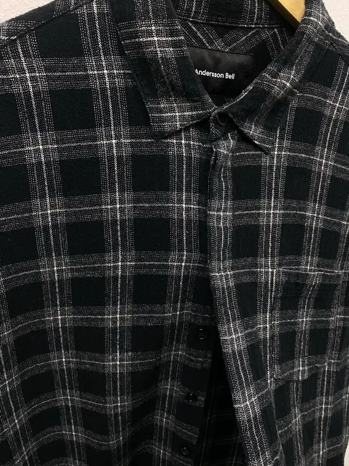 앤더슨벨 체크 플란넬 셔츠  free 상품이미지3