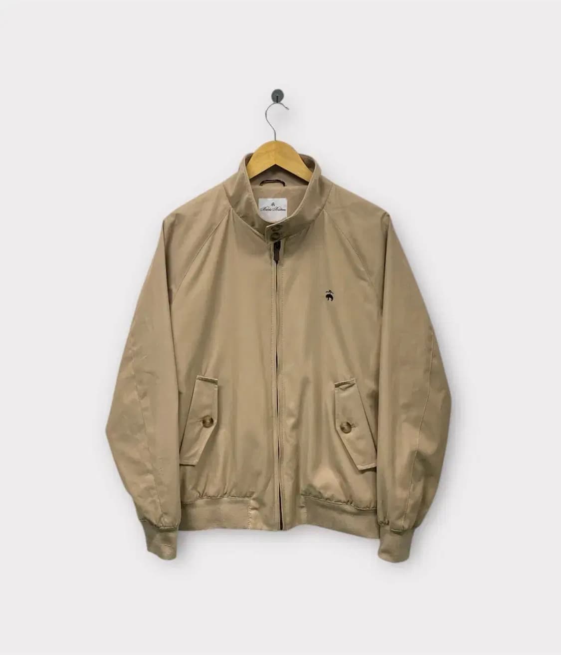 브룩스브라더스 코튼 베이지색 헤링턴 자켓 M 상품이미지1