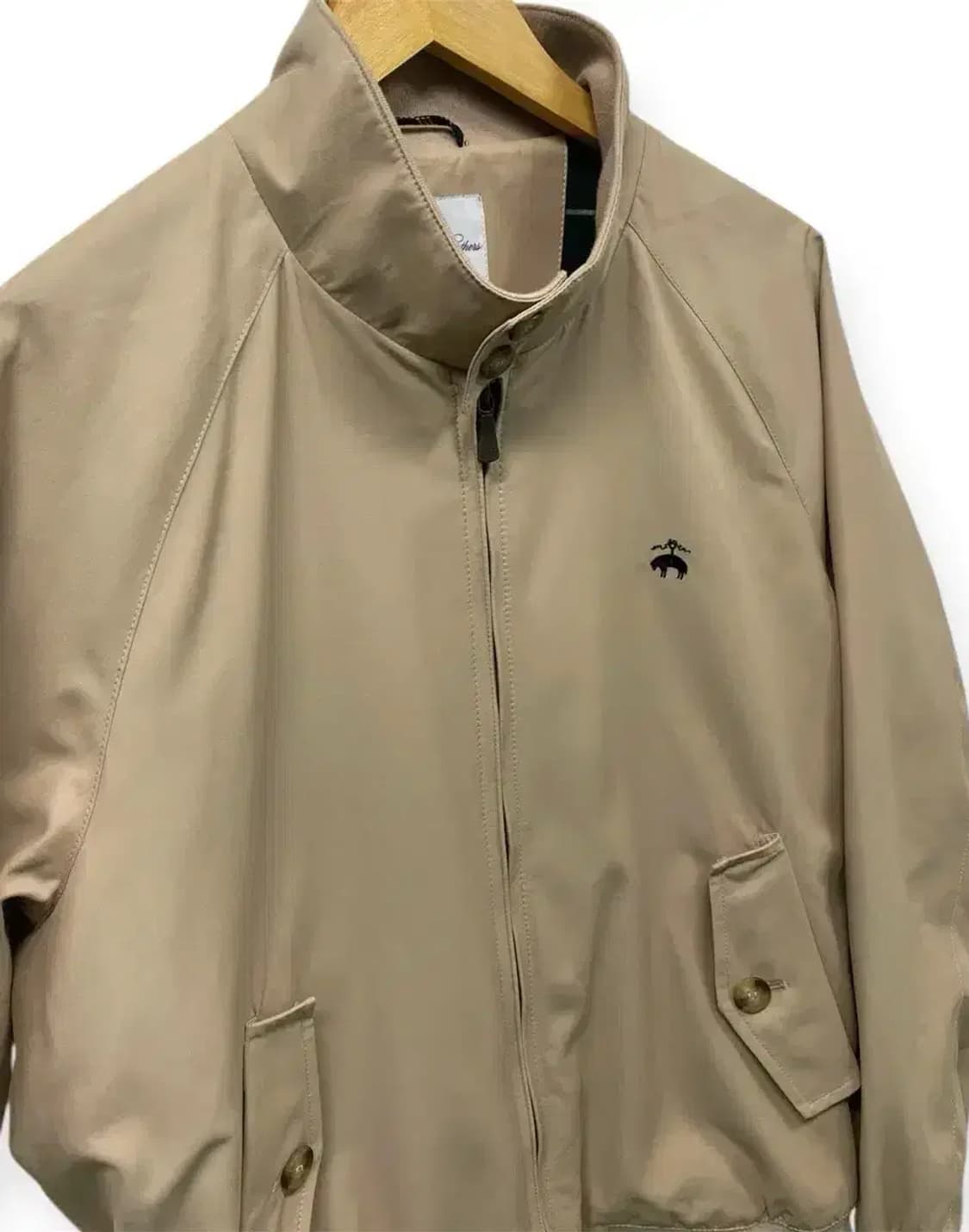 브룩스브라더스 코튼 베이지색 헤링턴 자켓 M 상품이미지4