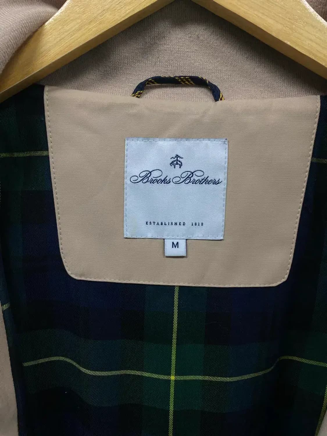 브룩스브라더스 코튼 베이지색 헤링턴 자켓 M 상품이미지6