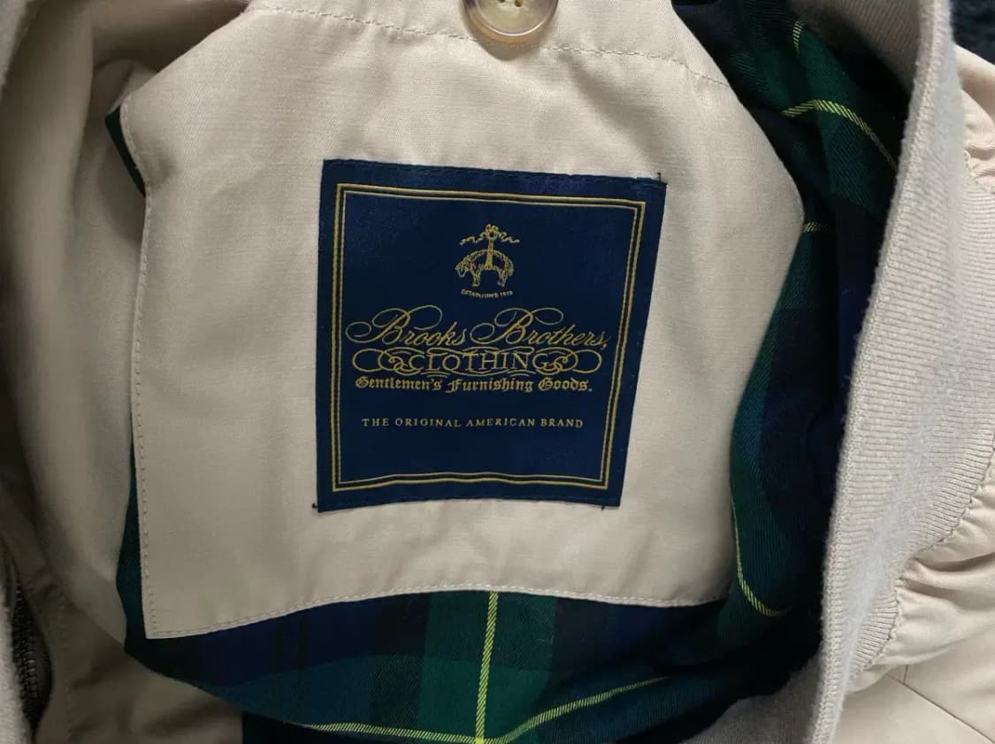브룩스브라더스 코튼 베이지색 헤링턴 자켓 M 상품이미지7