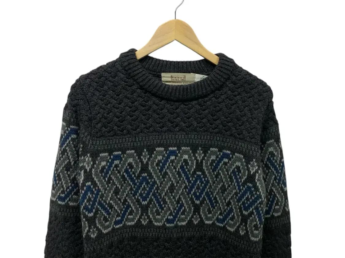Aran  메리노 울 케이블 풀오버 빈티지 니트 S 상품이미지3